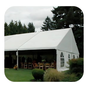 5m x 10m White Frame Tent